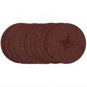 Fibre Sanding Discs, 115mm, 36 Grit, (Pack of 10)