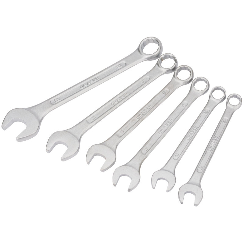 Draper Redline® Metric Combination Spanner Set, 10 - 17mm (6 Piece)