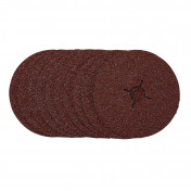 Fibre Sanding Discs, 125mm, 24 Grit, (Pack of 10)