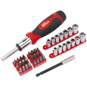 Draper Redline® Ratcheting Screwdriver Socket and Bit Set (40 Piece)