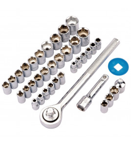 Draper Redline® Socket Set, 1/4, 3/8 Sq. Dr. (39 Piece)