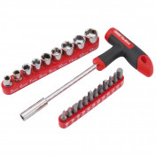 Draper Redline® T Handle Driver with Socket and Bits Set (22 Piece)