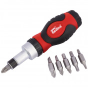 Draper Redline® Ratcheting Screwdriver and Bit Set (6 Piece)