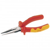 VDE Approved Fully Insulated Long Nose Pliers, 160mm