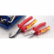 VDE Approved Fully Insulated Long Nose Pliers, 160mm