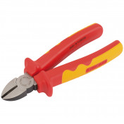 VDE Approved Fully Insulated Diagonal Side Cutters, 180mm - Discontinued