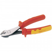 VDE Approved Fully Insulated High Leverage Diagonal Side Cutter, 180mm