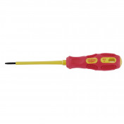 Draper Expert VDE Approved Fully Insulated Plain Slot Screwdriver, 2.5 x 75mm