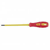 VDE Approved Fully Insulated Plain Slot Screwdriver, 3.0 x 100mm