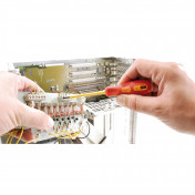 Draper Expert VDE Approved Fully Insulated Plain Slot Screwdriver, 2.5 x 75mm (Sold Loose)