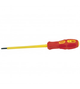 VDE Approved Fully Insulated Plain Slot Screwdriver, 3.0mm x 100mm (Sold Loose) - Discontinued