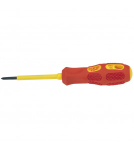 Draper Expert VDE Approved Fully Insulated Cross Slot Screwdriver, No.0 x 60mm (Sold Loose)