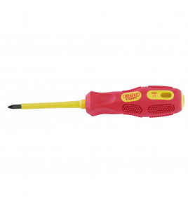 Draper Expert VDE Approved Fully Insulated PZ TYPE Screwdriver, No.1 x 80mm