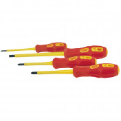 VDE Approved Fully Insulated Screwdriver Set (4 Piece)