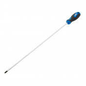 Extra Long Reach Soft Grip PZ Type Screwdriver, No.2 x 450mm