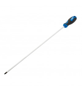 Extra Long Reach Soft Grip PZ Type Screwdriver, No.2 x 450mm