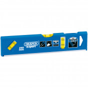 Draper Expert Torpedo Level with Magnetic Base and Side View Vial, 250mm