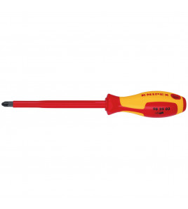 KNIPEX 98 25 03 VDE Insulated Pozidriv® Screwdriver, PZ3 x 150 mm