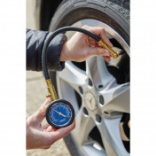 Tyre Pressure Gauge with Flexible Hose