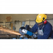 Safety Helmet with Ear Muffs and Visor