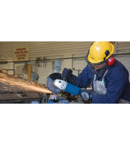 Safety Helmet with Ear Muffs and Visor