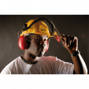 Safety Helmet with Ear Muffs and Visor