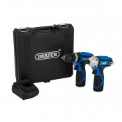 12V Combi Drill & Impact Driver, 2 x 1.5Ah Batteries, 1 x Fast Charger