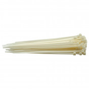 Cable Ties, 4.8 x 200mm, White (Pack of 100)