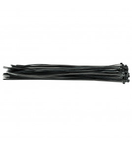 Cable Ties, 4.8 x 400mm, Black (Pack of 100)