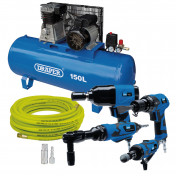 Compressor & Air Tool Kit, 150L