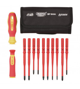XP1000® VDE Slimline Interchangeable Screwdriver Set (12 Piece)