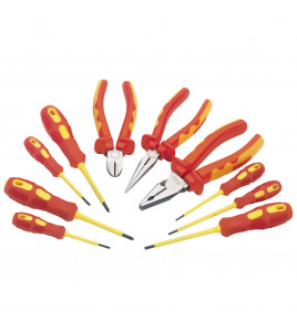 Draper Expert VDE Approved Fully Insulated Pliers and Screwdriver Set (10 Piece)