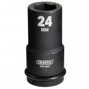 Draper Hi-TORQ® Deep Impact Socket, 3/4 Sq. Dr., 24mm