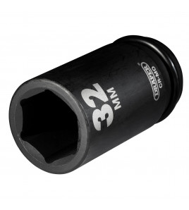Draper Hi-TORQ® Deep Impact Socket, 3/4 Sq. Dr., 32mm