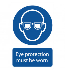 Eye Protection' Mandatory Sign, 200 x 300mm