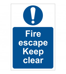 Fire Escape Keep Clear