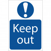 Keep Out' Mandatory Sign, 200 x 300mm