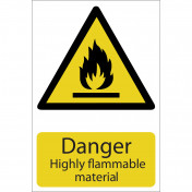 Danger Flammable Material - Discontinued