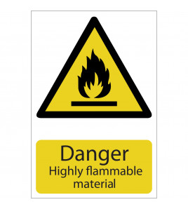 Danger Flammable Material - Discontinued