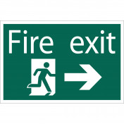 Fire Exit Arrow Right' Safety Sign