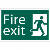 Fire Exit' Safety Sign, 300 x 200mm - Discontinued