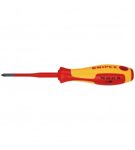 KNIPEX 98 24 01 SL VDE Insulated Phillips Screwdriver, PH1 x 80mm - Slim