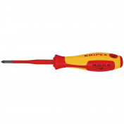 KNIPEX 98 25 01 SL VDE Insulated Pozidriv® Screwdriver, PZ1 x 80mm - Slim
