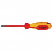 KNIPEX 98 25 02 SL VDE Insulated Pozidriv® Screwdriver, PZ2 x 100mm - Slim