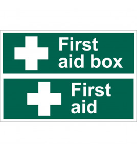 First Aid Box' Safety Sign