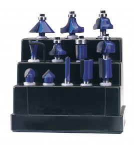 TCT Router Bit Set, 1/4 (12 Piece)