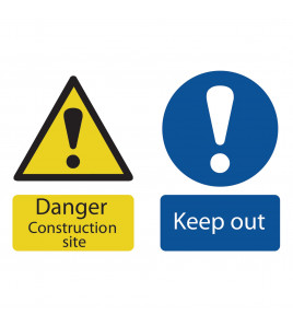 Danger Construction Site - Discontinued