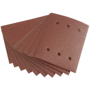 Ten 115 x 145mm 80 Grit Aluminium Oxide Sanding Sheets