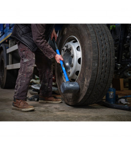 Rubber Dead Blow Hammer with Fibreglass Shaft, 3.6kg/8lb