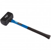 Rubber Dead Blow Hammer with Fibreglass Shaft, 1.8kg/4lb